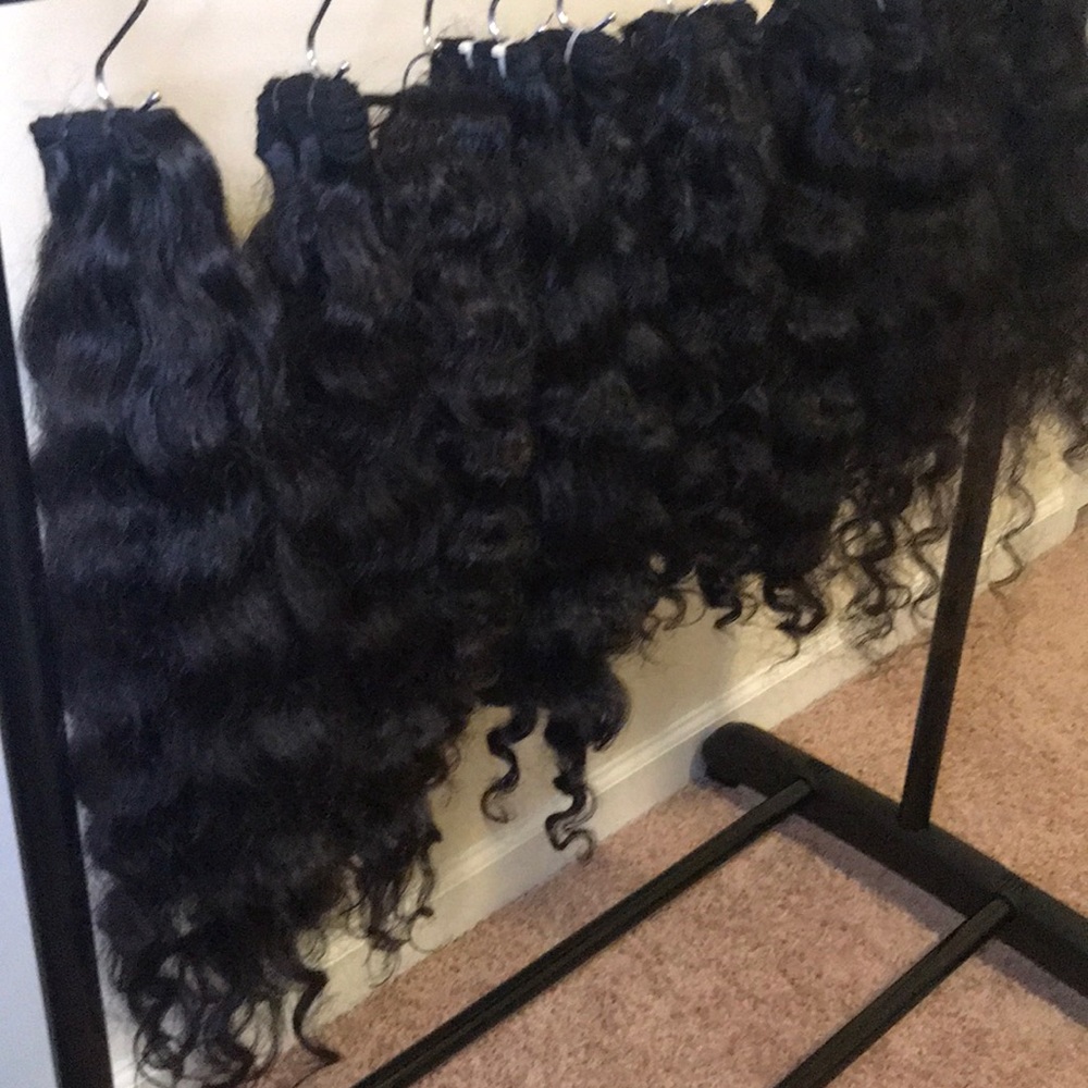 Raw Indian Hair. Natural black. Lengths 14” to 28”
